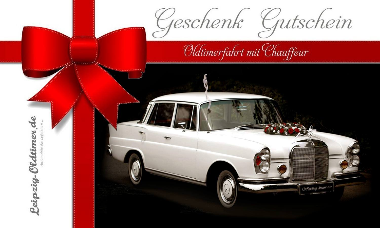 Geschenkgutschein Oldtimerfahrt mit Mercedes Heckflosse Baujahr 1964