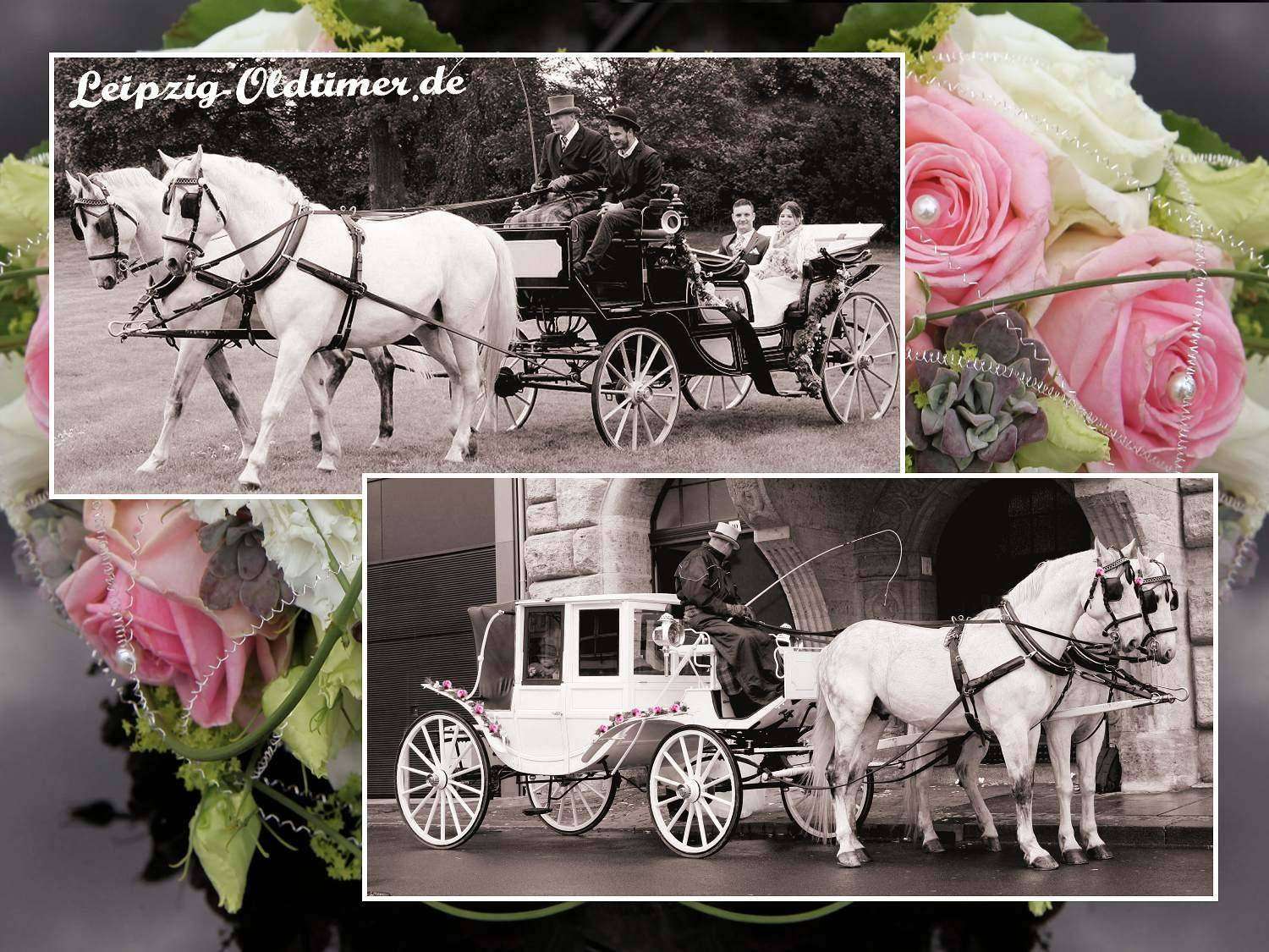 Geschenk Gutschein Pferdekutschfahrt / Hochzeitskutsche