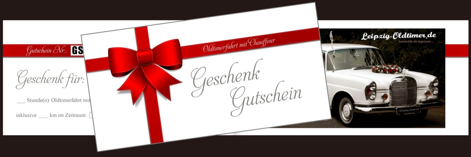 Geschenkgutschein Erlebnis Oldtimerfahrten