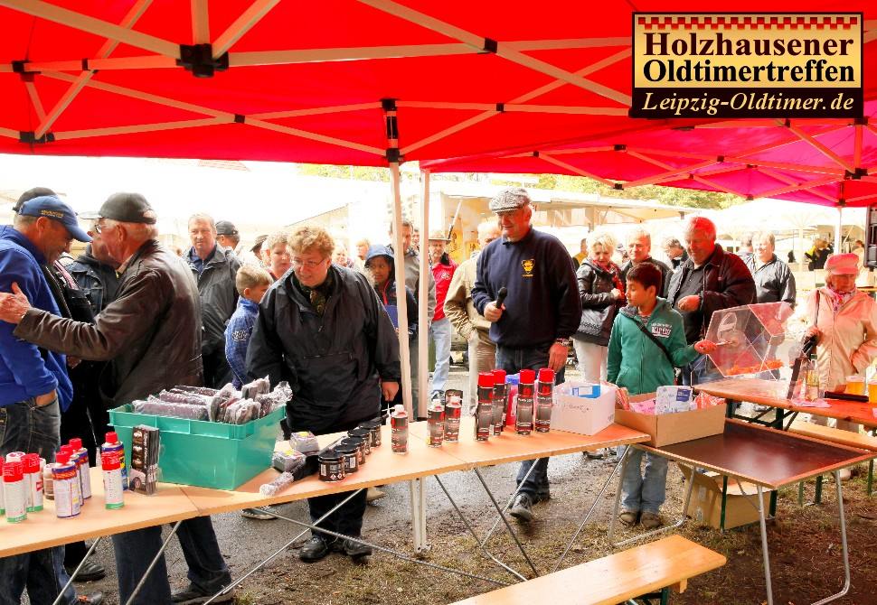 Tombola beim Oldtimertreffen in Leipzig-Holzhausen 2015
