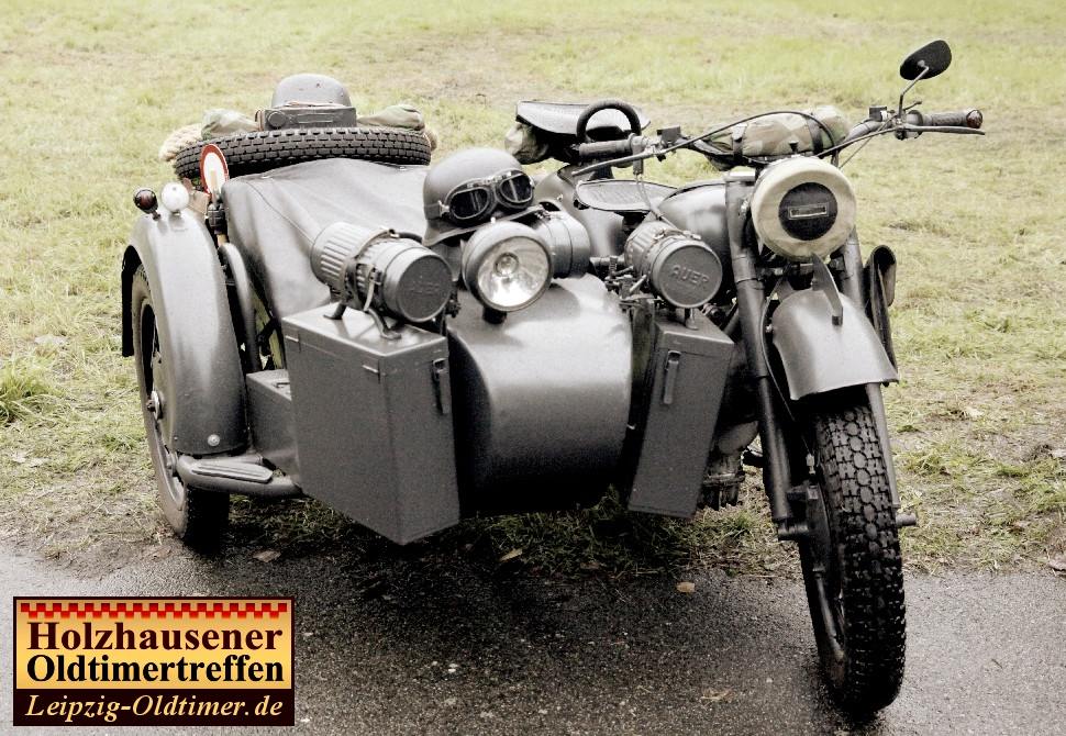 Vorkriegsmotorrad Zuendapp-ka-750 Wehrmachtsgespann