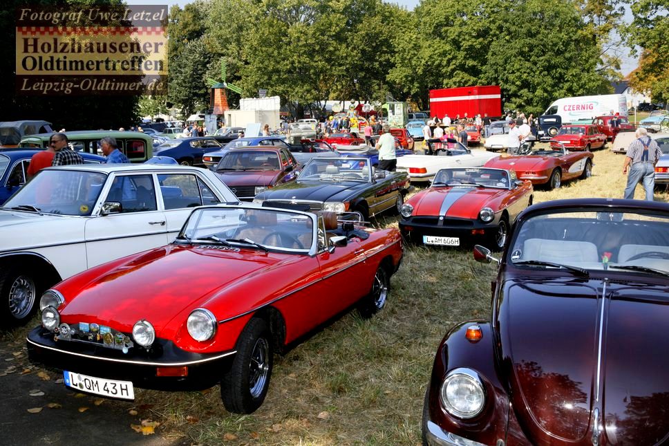 Bild: Cabriolets beim Oldtimertreffen in Leipzig Holzhausen 2016