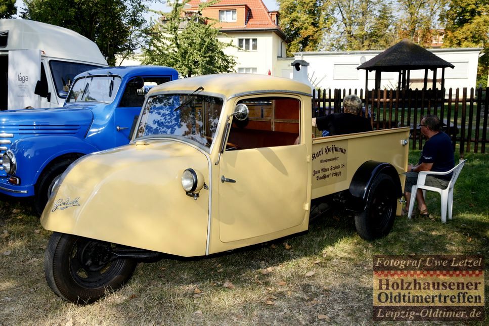 DDR Tempo Dreirad vom Klempnermeister Karl Hoffmann aus Baalsdorf beim Oldtimertreffen in Holzhausen