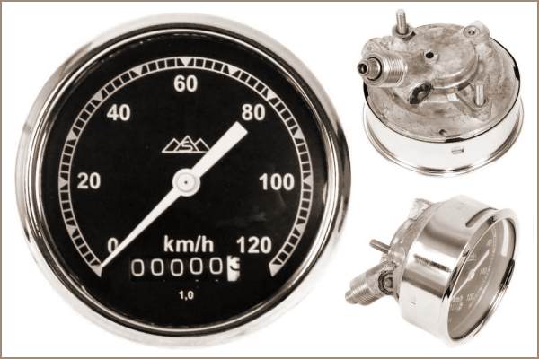 BK 350 Tank Tachometer Tacho 80mm - passt auch an EMW R35 und die AWO 425.