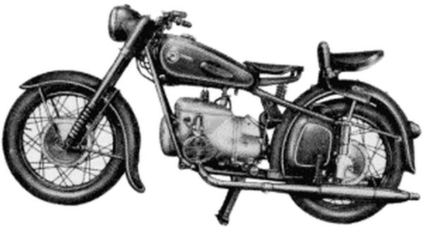 BK350 Motor Ansicht, links