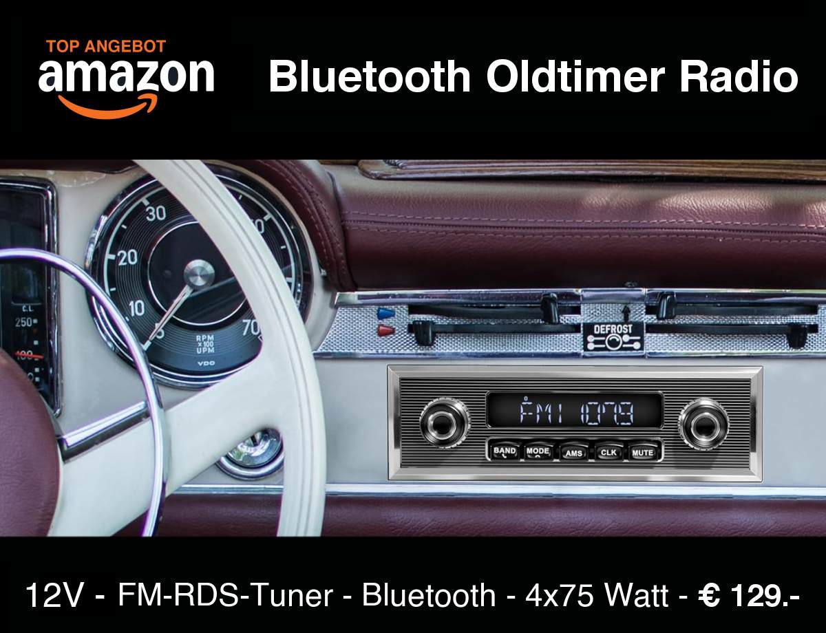 Foto: ANGEBOT: Oldtimer Bluetooth Autoradio - � 129.-