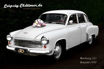 Wartburg 311 Hochzeitslimousine mieten - DDR Hochzeitsauto-Vermietung