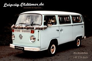 Leipzig-Oldtimer.de - VW Bulli Hochzeitsbus mit Chauffeur in Leipzig mieten (T1, T2 Bus)
